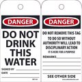 Nmc TAGS, DO NOT DRINK THIS WATER,  RPT133